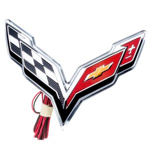 Chevrolet Corvette Illuminated Emblem - Rear - ORACLE Lighting - Dual Intensity - White - `14-`19